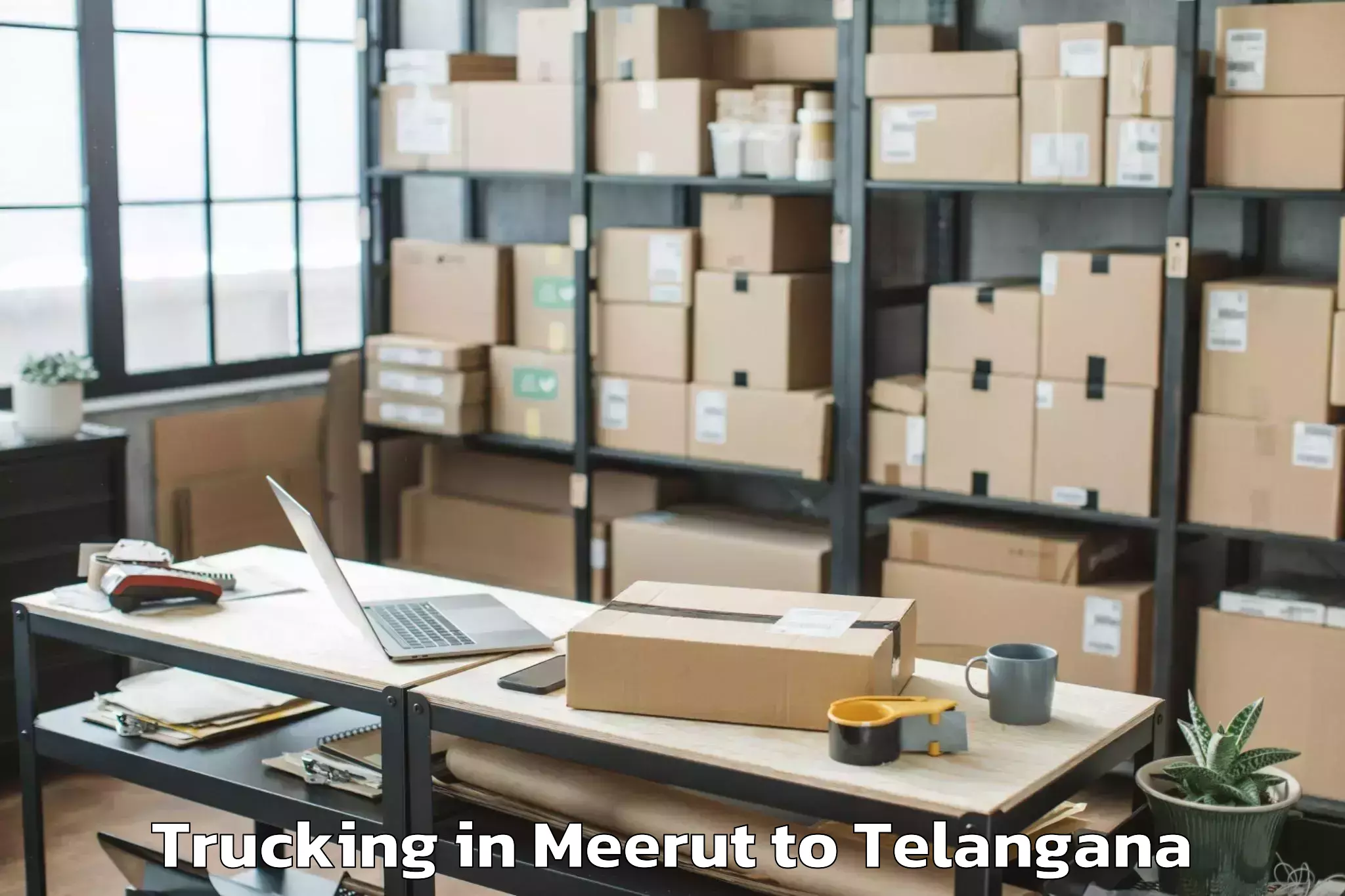 Top Meerut to Nagarkurnool Trucking Available